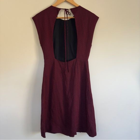 Steven Alan Harman Silk black & Red Dress Size: 2 - Picture 2 of 4